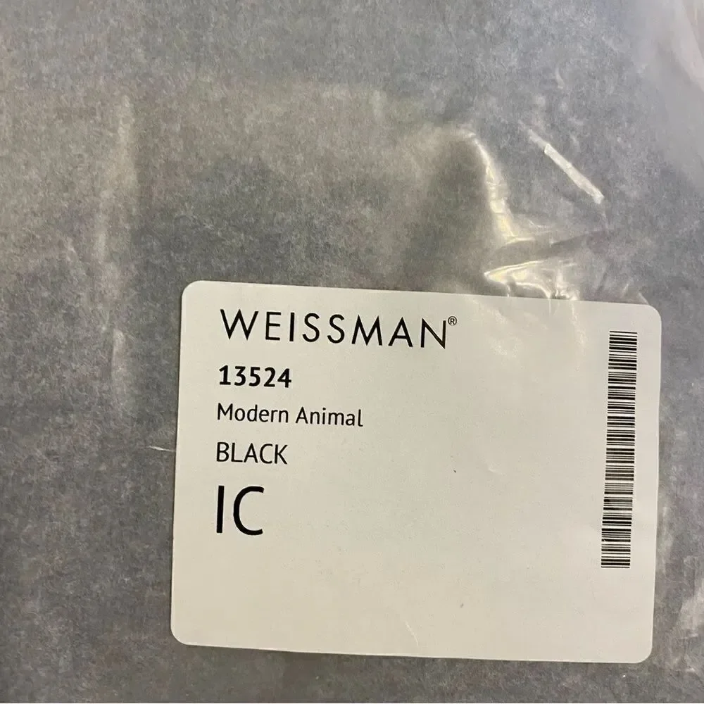Weissman dance costume black velvet print Modern Animal Unitard 13524 Child IC